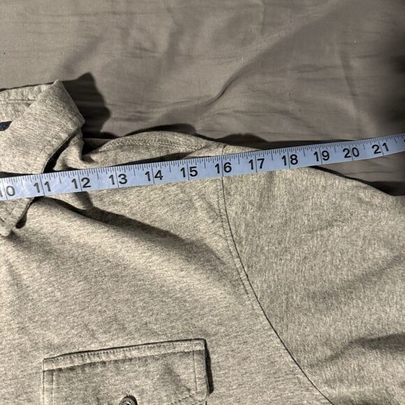 Kuhl Polo Shirt Mens Medium Gray Wildfibre Organic Cotton Pocket Performance Top - Picture 7 of 8